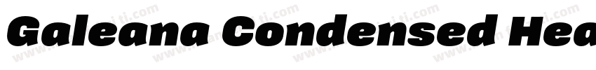 Galeana Condensed Heavy字体转换